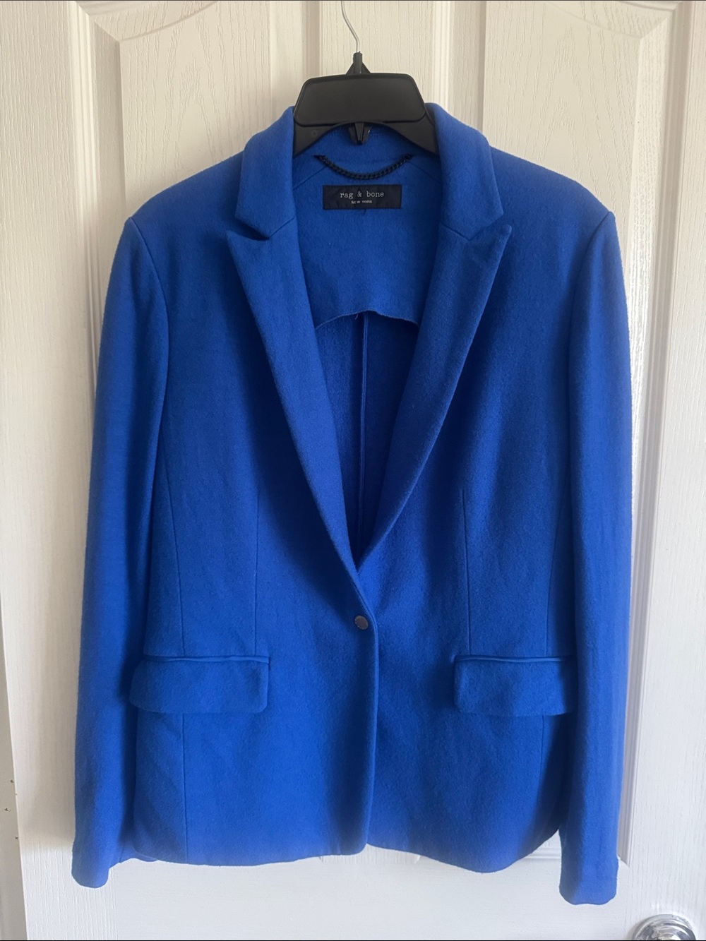 rag & bone Electric Blue Single-Button Blazer